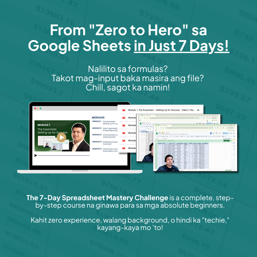 7-Day Spreadsheet Mastery Challenge