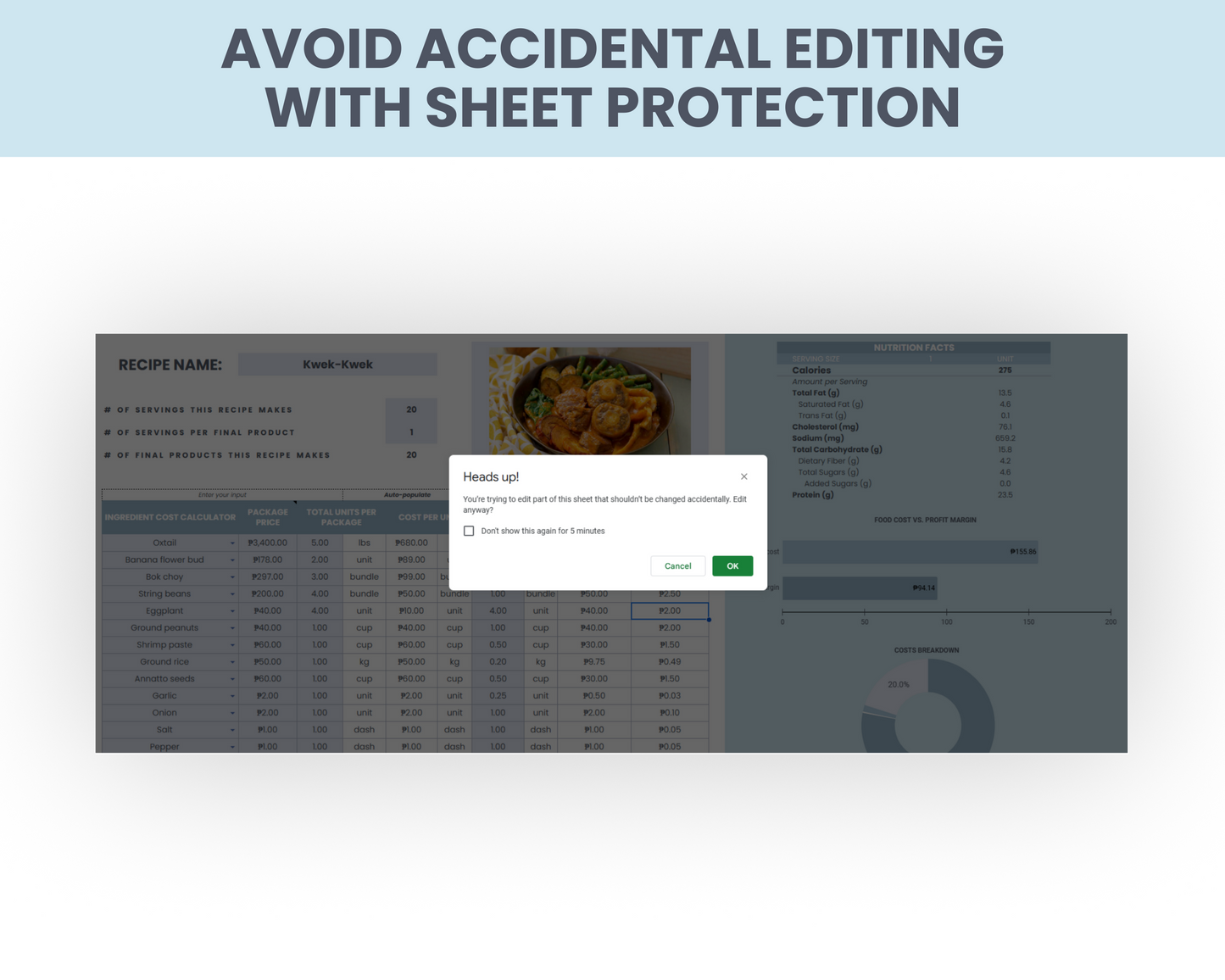 Iwas-Lugi Food Costing System